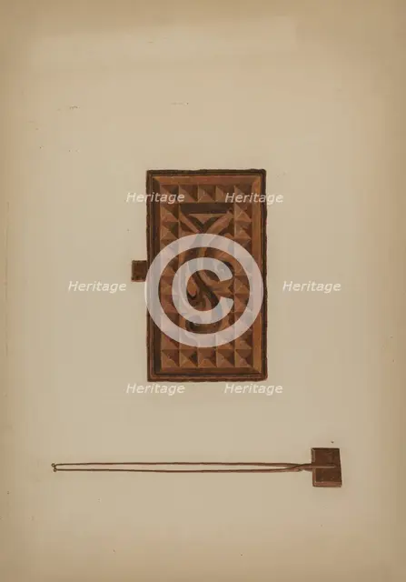 Waffle Iron, c. 1941. Creator: Ralph Russell.