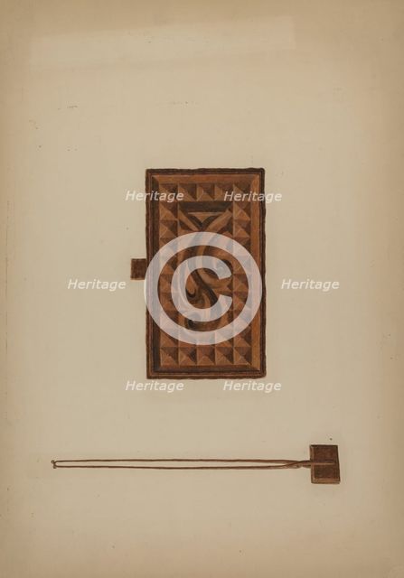 Waffle Iron, c. 1941. Creator: Ralph Russell.