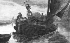 "Wafted Away", by F. B. Barwell,...winter exhibition of oil paintings at the Dudley Gallery, 1868. Creator: W Thomas