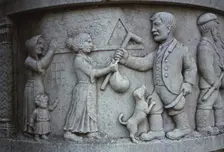 Waggoners Memorial, Sledmere, East Yorkshire, England, 20th century.Home to go to War