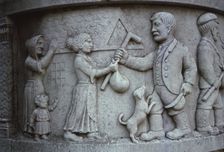 Waggoners Memorial, Sledmere, East Yorkshire, England, 20th century.Home to go to War