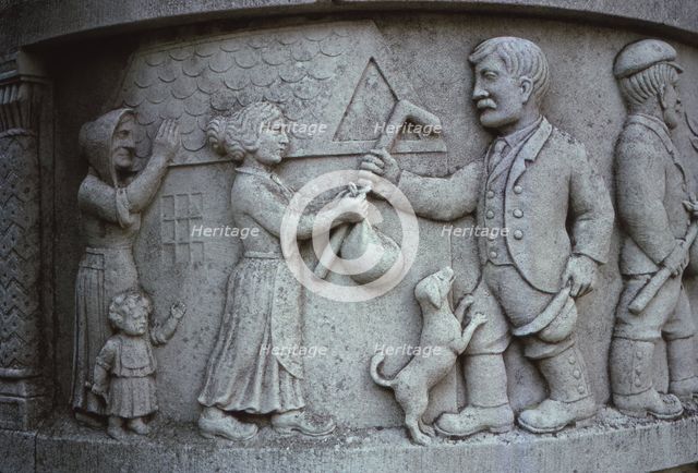 Waggoners Memorial, Sledmere, East Yorkshire, England, 20th century.Home to go to War. Artist: Unknown.