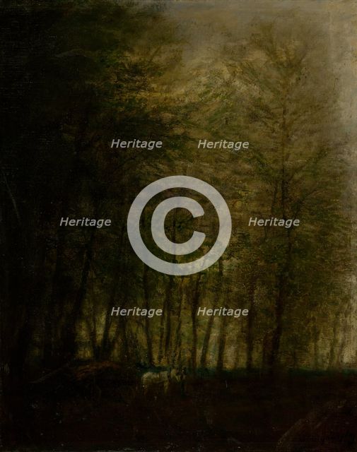 Wagon in the Woods, 1880-1900. Creator: Ladislav Mednyanszky.