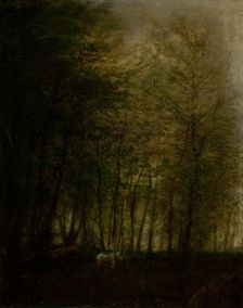 Wagon in the Woods, 1880-1900. Creator: Ladislav Mednyanszky