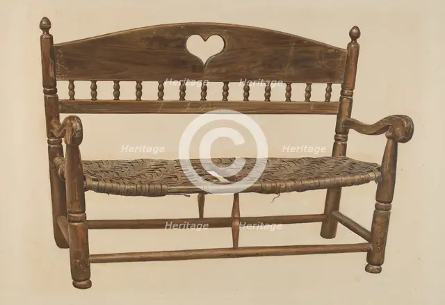 Wagon Seat, c. 1940. Creator: Unknown.