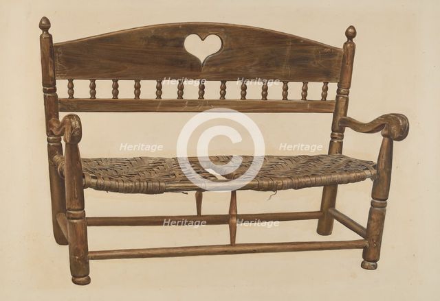 Wagon Seat, c. 1940. Creator: Unknown.