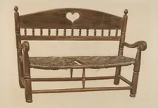 Wagon Seat, c. 1940. Creator: Unknown