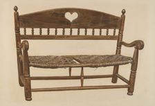 Wagon Seat, c. 1940. Creator: Unknown