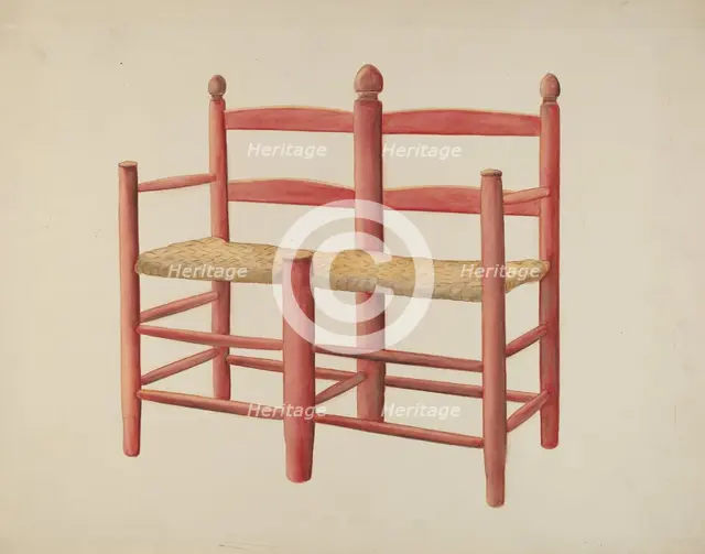 Wagon Seat, c. 1940. Creator: Manford Shattuck.