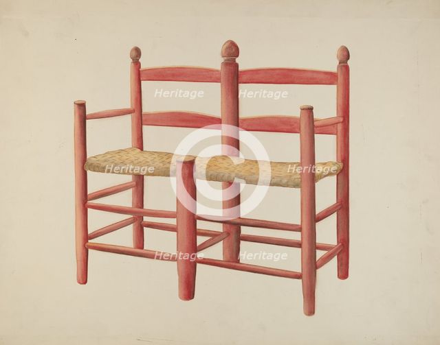 Wagon Seat, c. 1940. Creator: Manford Shattuck.