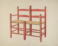 Wagon Seat, c. 1940. Creator: Manford Shattuck