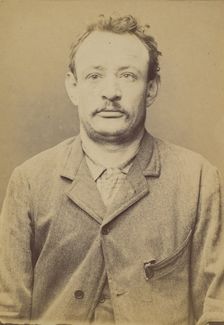 Wagner. Paul, Louis. 38 ans, né le 14/10/55. ébéniste. Anarchiste. 2/7/94., 1894. Creator: Alphonse Bertillon