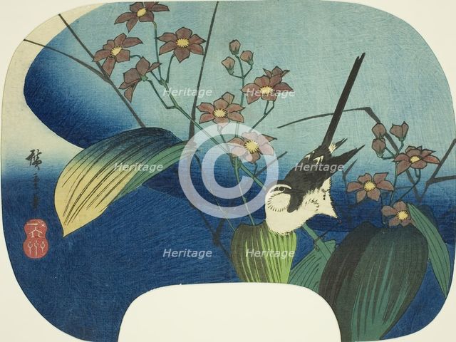Wagtail and monochoria, n.d. Creator: Ando Hiroshige.