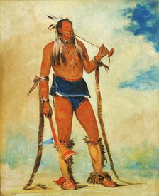 Wah-chee-háhs-ka, Man Who Puts All Out of Doors, 1835. Creator: George Catlin