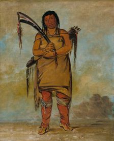 Wáh-chees, a Brave, 1835 or 1836. Creator: George Catlin