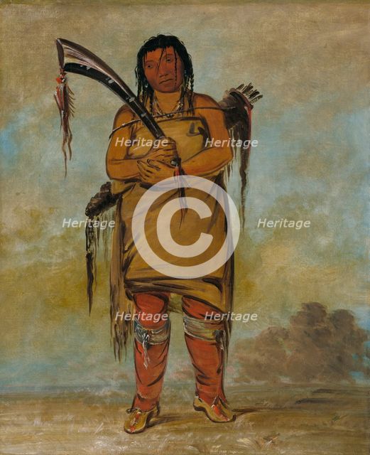 Wáh-chees, a Brave, 1835 or 1836. Creator: George Catlin.