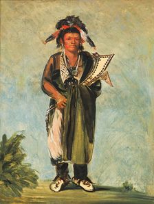 Wah-kón-ze-kaw, The Snake, 1828. Creator: George Catlin