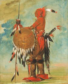 Wáh-pa-ko-lás-kuk, Bear's Track, 1835. Creator: George Catlin