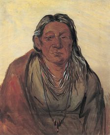 Wah-pe-séh-see, Mother of the Chief, 1830. Creator: George Catlin