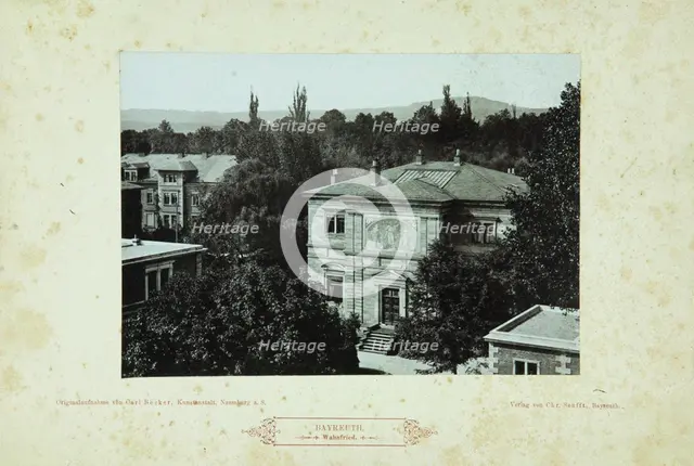 Wahnfried (Richard Wagner's villa in Bayreuth), 1880s.
