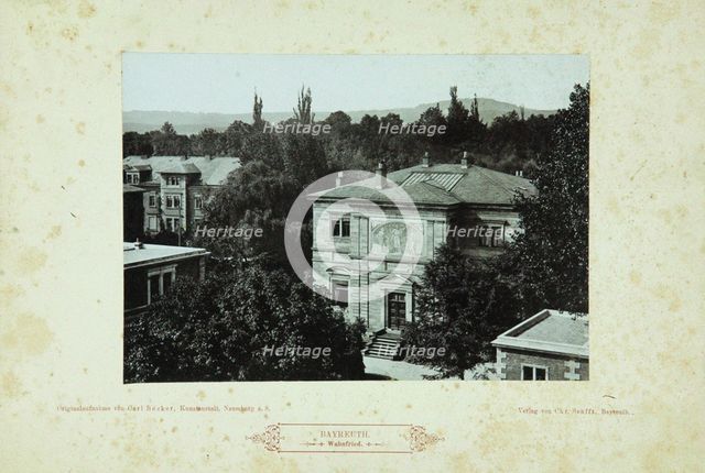 Wahnfried (Richard Wagner's villa in Bayreuth), 1880s.
