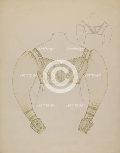 Waist, c. 1936. Creator: Sylvia DeZon.