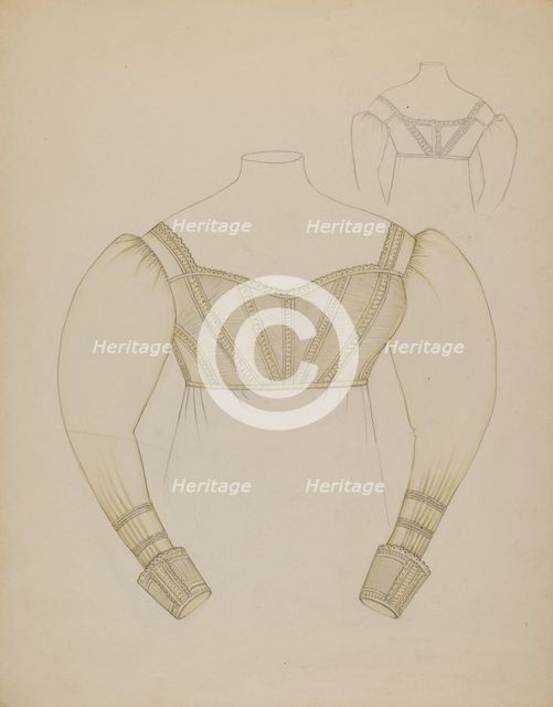Waist, c. 1936. Creator: Sylvia DeZon.