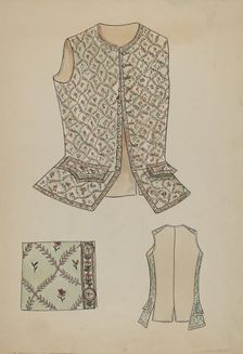 Waistcoat, 1935/1942. Creator: Lillian Causey