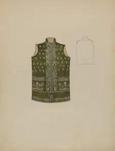 Waistcoat, 1935/1942. Creator: Rosalia Lane