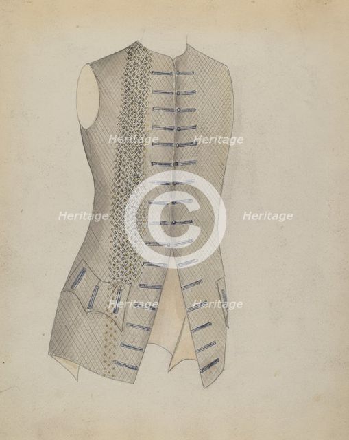 Waistcoat, 1935/1942. Creator: Unknown.