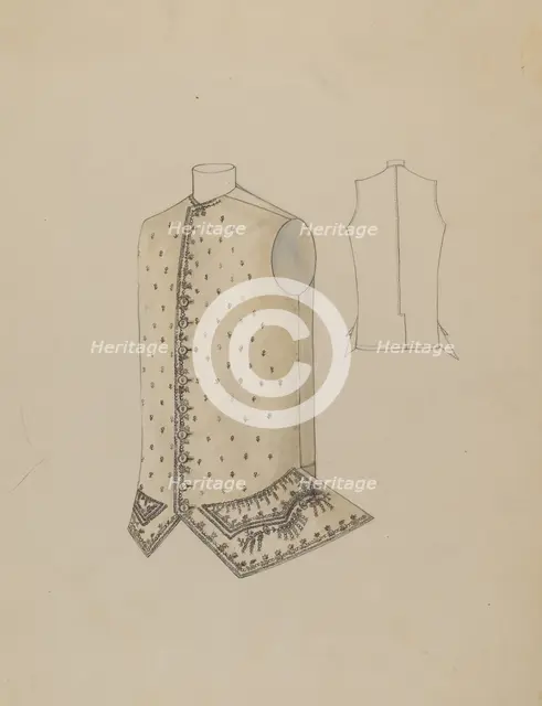Waistcoat, 1935/1942. Creator: Unknown.