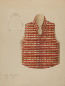 Waistcoat, 1937. Creator: Louis Maldarelli