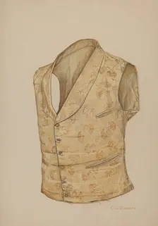 Waistcoat, c. 1941. Creator: Clarence W Dawson