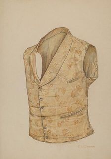 Waistcoat, c. 1941. Creator: Clarence W Dawson