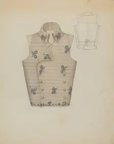 Waistcoat, c. 1936. Creator: Marie Mitchell