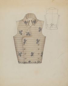 Waistcoat, c. 1936. Creator: Marie Mitchell