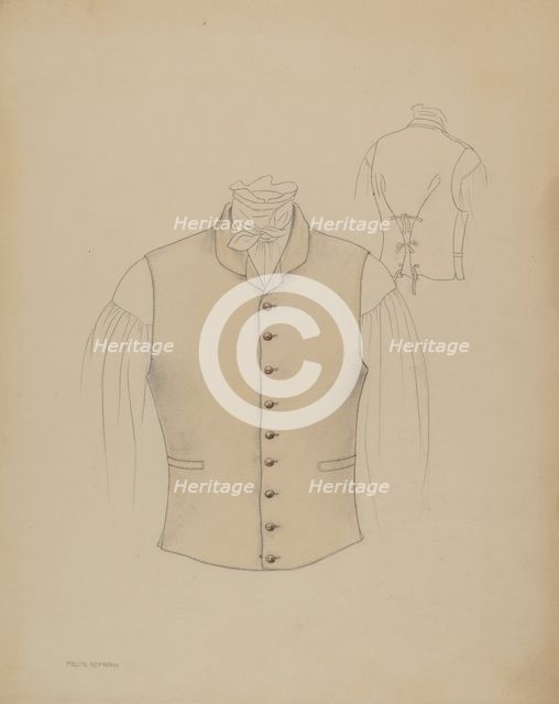 Waistcoat, c. 1936. Creator: Melita Hofmann.