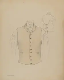 Waistcoat, c. 1936. Creator: Melita Hofmann