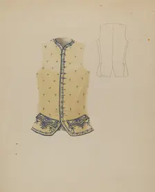 Waistcoat, c. 1936. Creator: Bessie Forman
