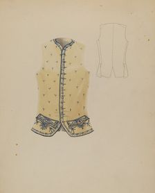 Waistcoat, c. 1936. Creator: Bessie Forman