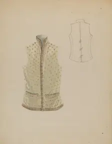 Waistcoat, c. 1936. Creator: Bessie Forman