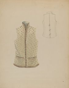 Waistcoat, c. 1936. Creator: Bessie Forman