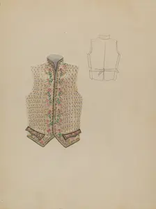 Waistcoat, c. 1936. Creator: Bessie Forman
