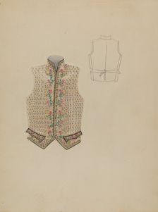 Waistcoat, c. 1936. Creator: Bessie Forman