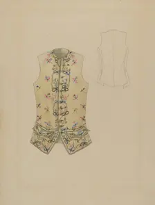 Waistcoat, c. 1936. Creator: Bessie Forman