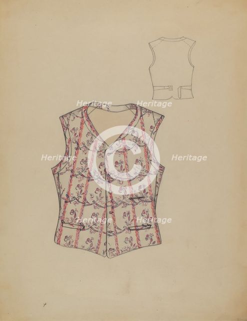 Waistcoat, c. 1936. Creator: Dorothy Gernon.