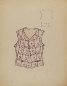 Waistcoat, c. 1936. Creator: Dorothy Gernon