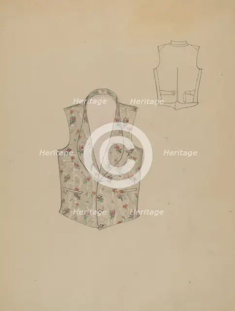 Waistcoat, c. 1936. Creator: Dorothy Gernon.