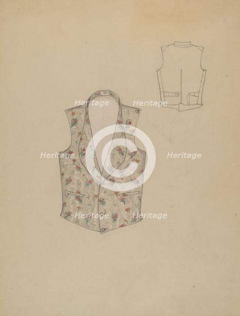 Waistcoat, c. 1936. Creator: Dorothy Gernon.