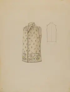 Waistcoat, c. 1936. Creator: Rosalia Lane
